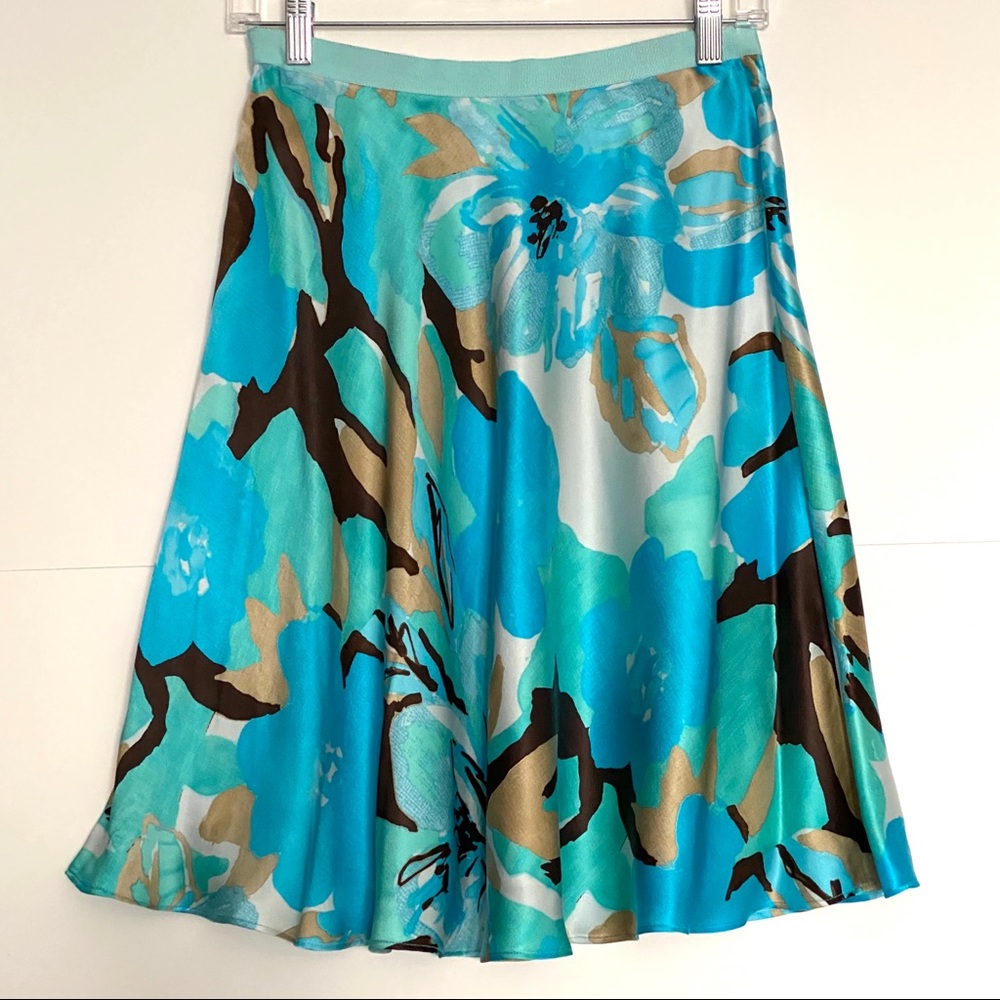 Banana Republic 100% silk A- line size Petite 0P - Picture 6 of 8